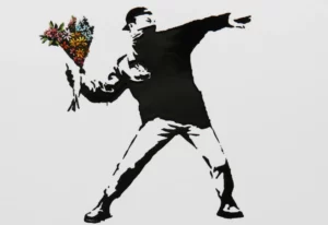 Flower Thrower Banksy